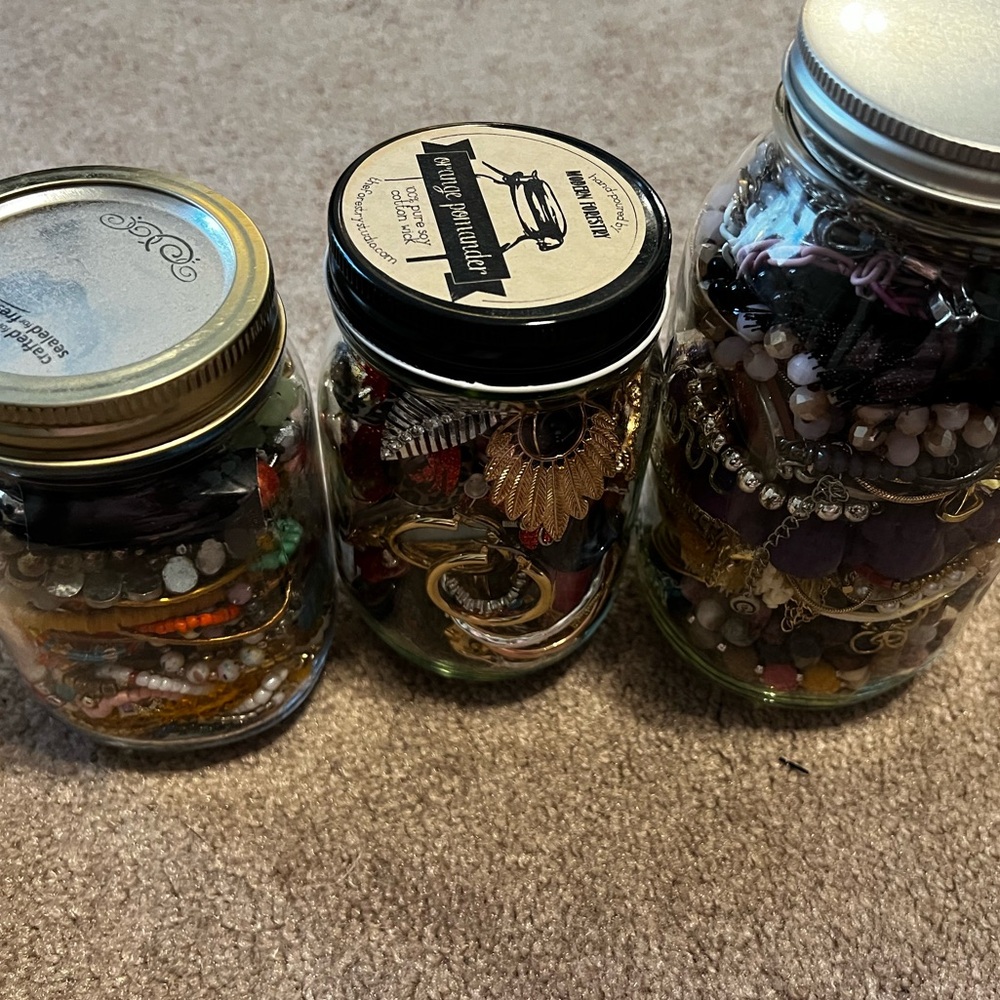 Three mystery jewelry jars!